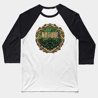 Nature Roots Grass Leaves Baseball T-Shirt